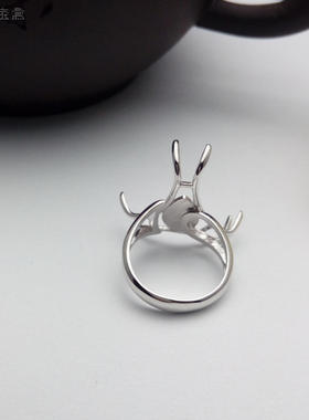 白金长爪随形用于欧式侧开口花朵