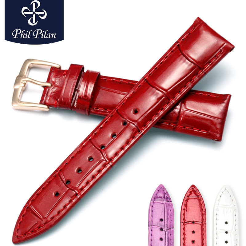 女款真皮男代用omega西铁城手表带 philpilan配件