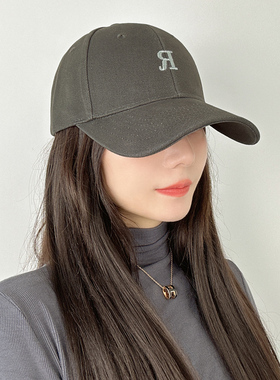 棒球帽休闲男女秋季弯檐显脸小