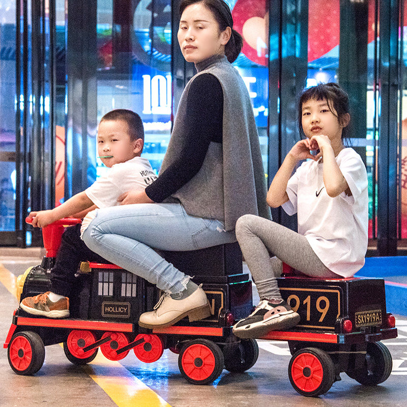 小火车儿童四轮小孩玩具婴儿电动车 携手儿童电动车