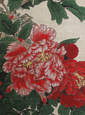 老秀馆蜀锦卷轴画醉芙蓉中国风