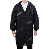 Куртка для работы, водонепроницаемый длинный фартук, утепленный нагрудник, длина макси, увеличенная толщина