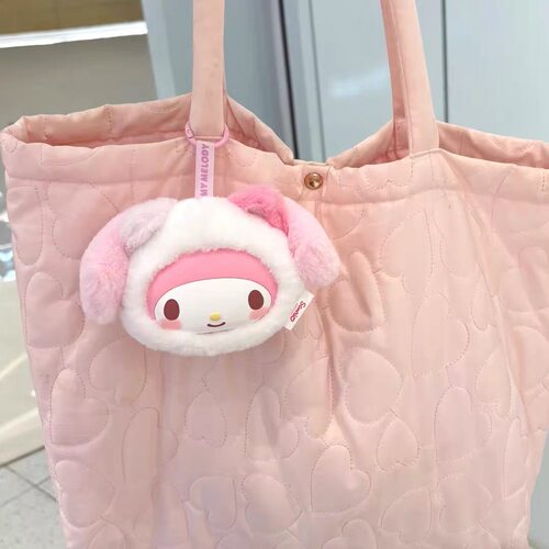 MINISO名创优品Sanrio characters三丽鸥绒绒猫咪系列盲盒耳机包 - 图1