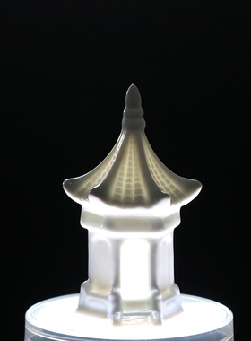 创意陶瓷花艺摆件枯山水沙盘鱼缸流水造景微景观凉亭装饰品小配件