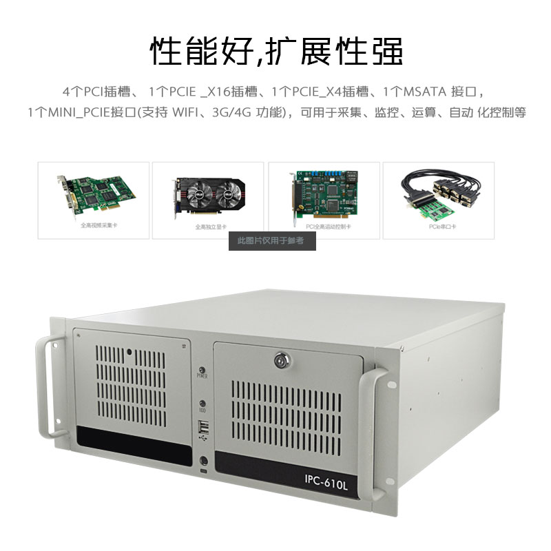 控端IPC-610H酷睿6/7代工控机兼研华工业电脑服务器主机视觉上架式多扩展槽-图1