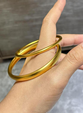 金店同款中式古法镀金泥鳅背手镯