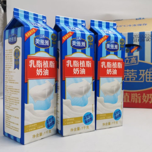 立高美蒂雅淡奶油植物稀奶油蛋糕裱花烘焙材料907g乳脂植脂鲜奶油 - 图2