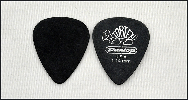 【五味吉他】Dunlop Tortex Pitch Black 标准拨片0.50-1.14 - 图1