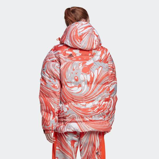 Adidas/阿迪达斯 女子 SMC 运动休闲宽松连帽棉服 HI6087