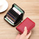 Anti-theft card swipe bag for men and women multi-card organ card holder