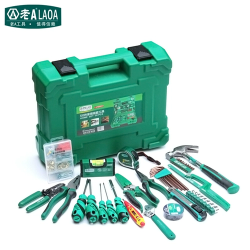 Старый A (LAOA) 50 кусочков многопрофессиональных домашних инструментов Руководство по обслуживанию инструментов Руководство