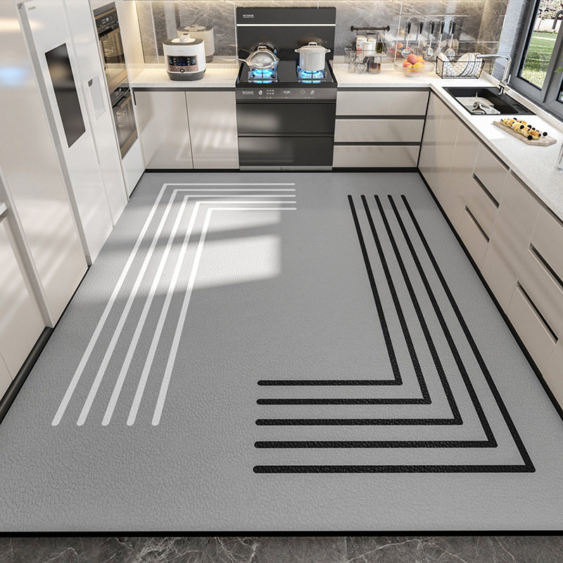 厨房地垫防水防油防滑脚垫家用入户门地毯耐脏免洗可擦垫子可裁剪,淘宝优惠券,粉丝福利购,淘宝优惠卷