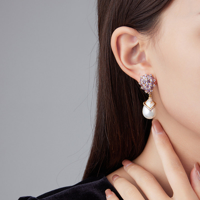 【紫罗兰正版】筱拾耳环女气质高级感耳饰生日礼物潮生日礼物,淘宝优惠券,粉丝福利购,淘宝优惠卷