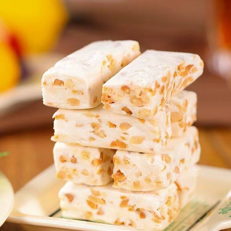 俄罗斯风味花生牛轧糖果奶味糖散装袋装老式小零食品500克网红糖 - 图2