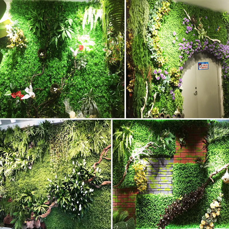 绿植墙仿真植物墙室内客厅装饰创意阳台壁挂草坪背景墙文艺田园风