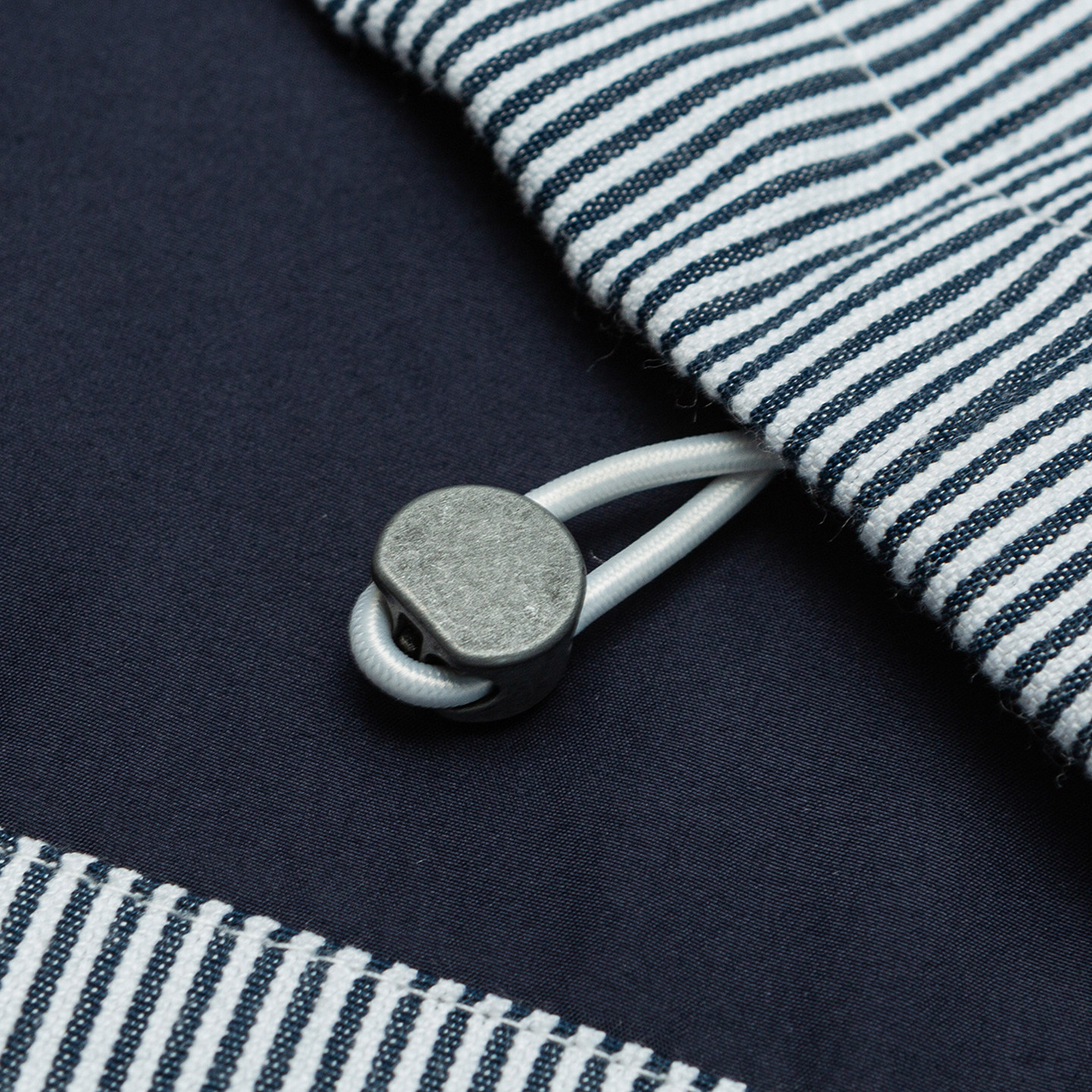 美式重磅立领条纹设计款夹克秋季cleanfit情侣款廓形休闲外套上衣 - 图3