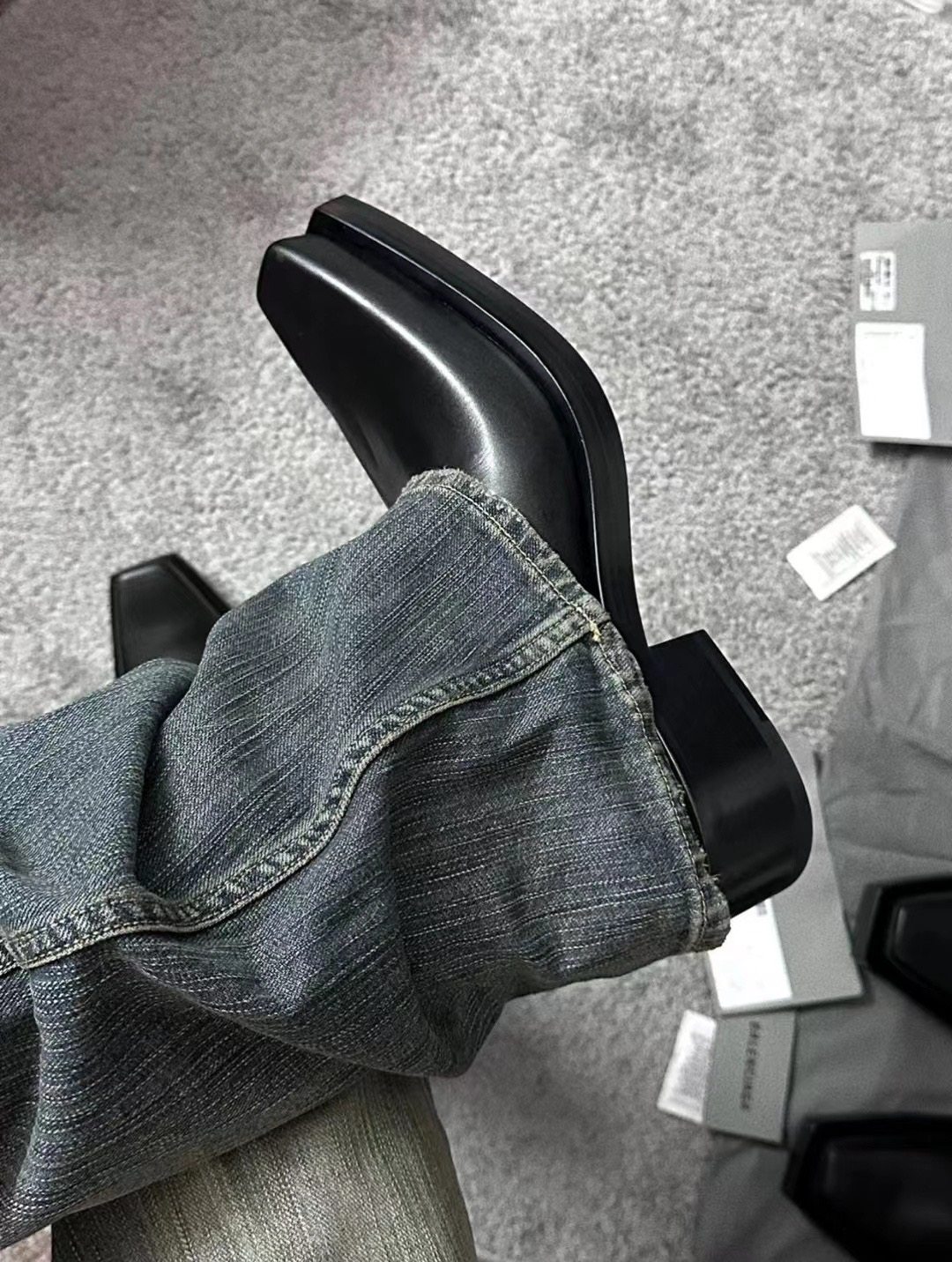 Balenciaga Santiago Leather Boots