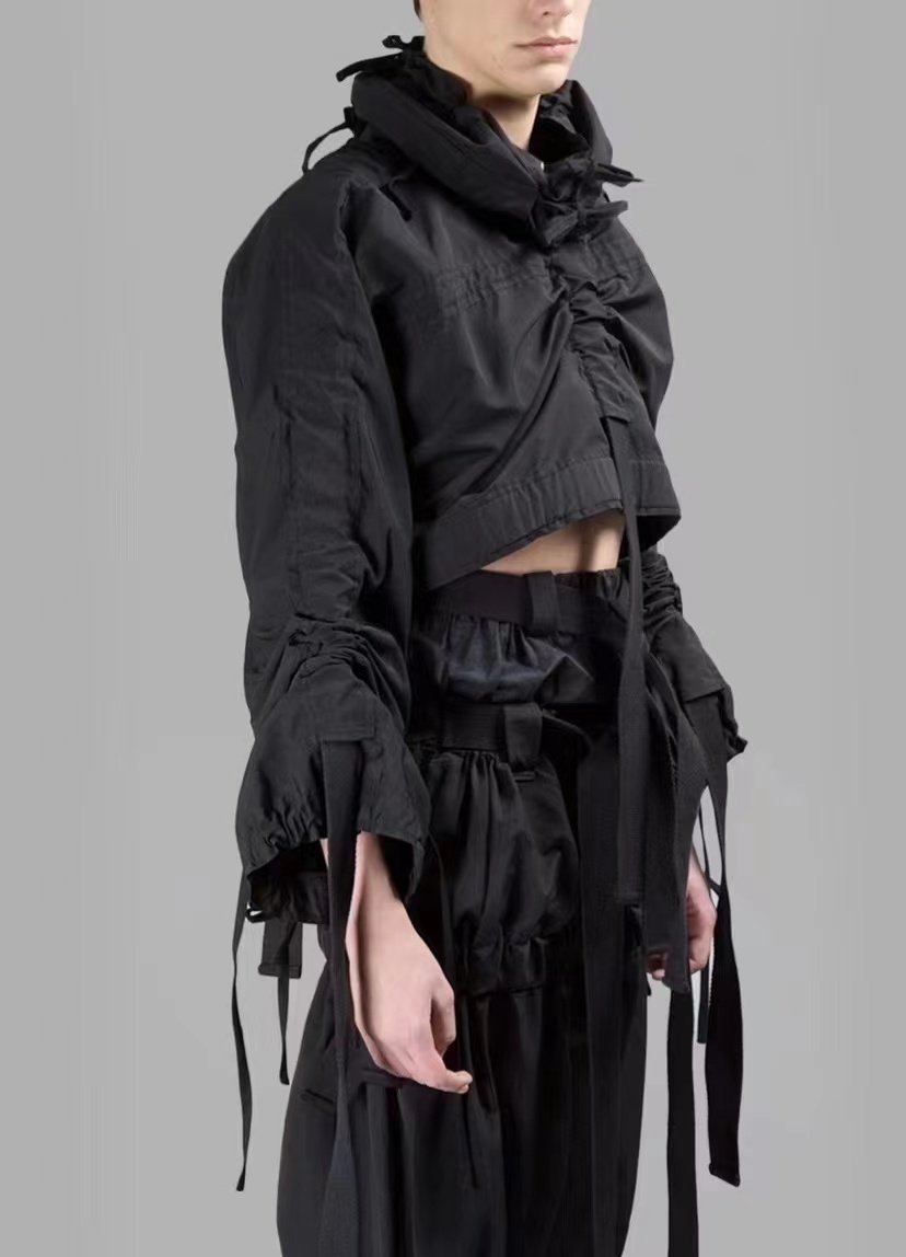 MRLEE independent style 2015AWparachutecroppedjacket short irregular skydiving jacket