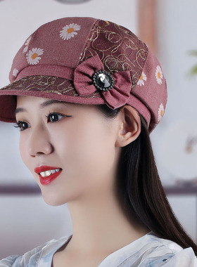八角帽贝雷帽出游度假休闲女夏季
