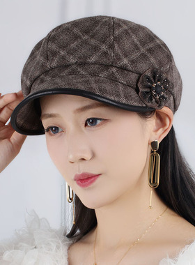 春秋复古百搭显脸小妈妈画家帽