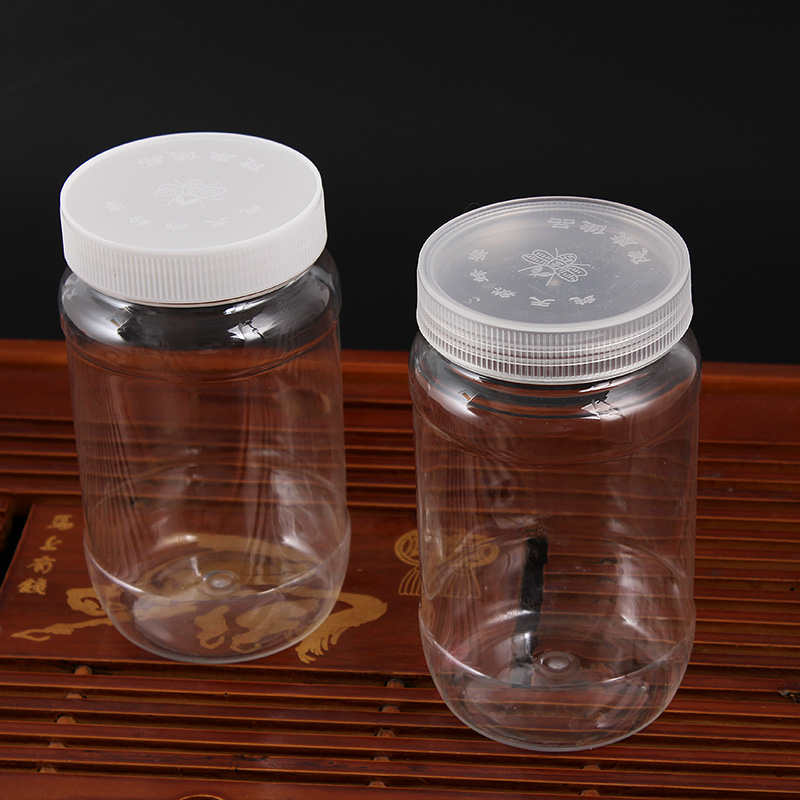 蜂蜜瓶 塑料瓶子透明加厚密封罐食品PET储物罐750g厨房收纳保鲜盒