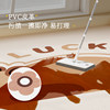 Leather wood stair step mat self-adhesive non-slip mat step carpet mat scrubbable marble home floor mat