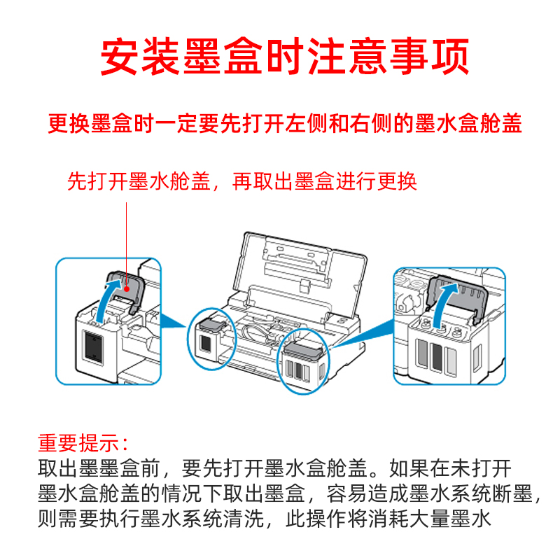 适用于佳能G2800墨盒 G1810 G2810 G3810 G4810打印机 连供墨水盒 - 图0