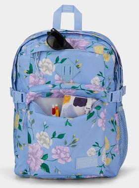 Jansport 新款清新简约青漾印花学生书包双肩背包笔记本电脑包