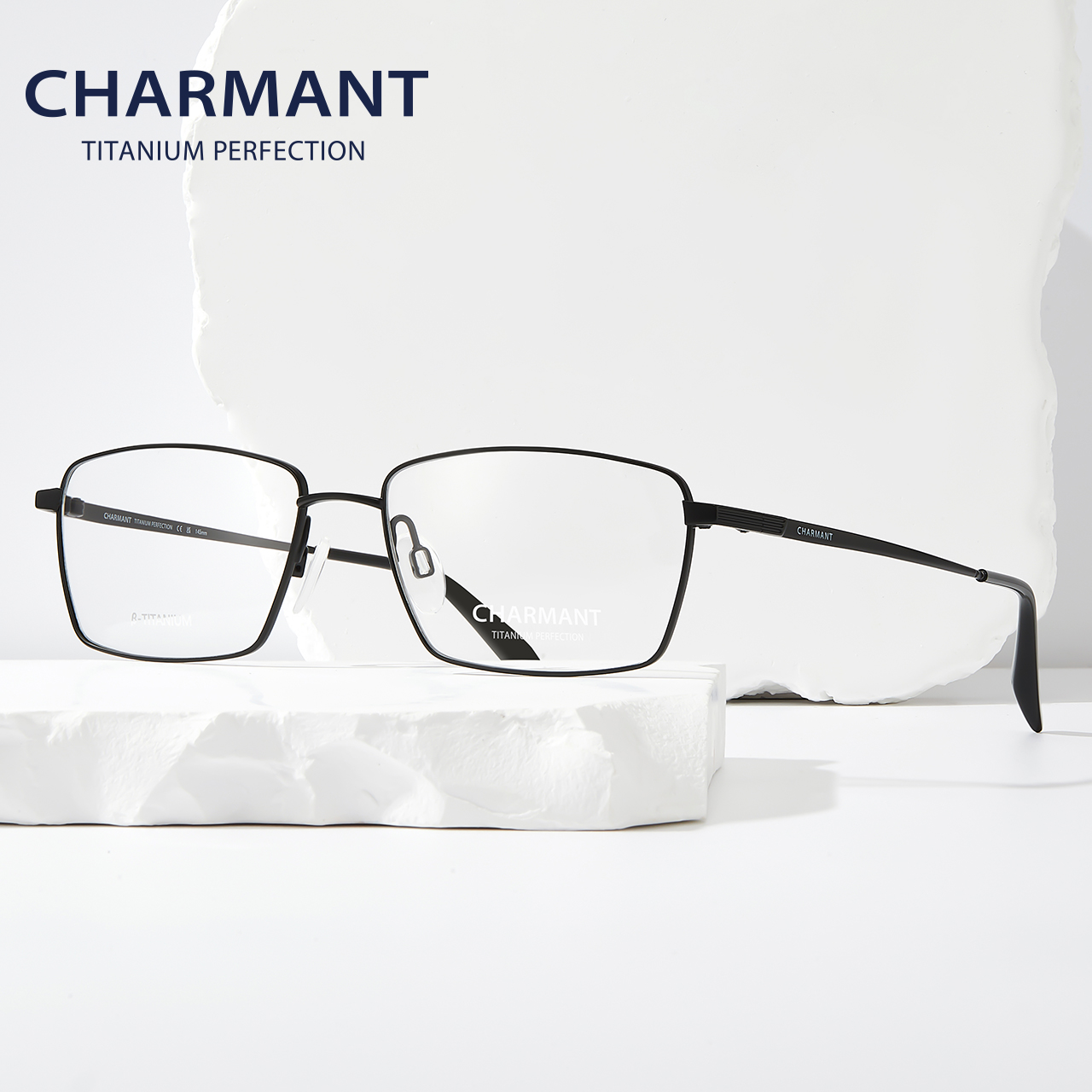 charmant夏蒙眼镜架男方框眼镜钛合金全框近视可配度数镜框29521