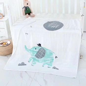 ຜິດປົກກະຕິ Baby Bamboo Fiber Throw Blanket Children's Nap Blanket Thin Style Baby Newborn Summer Summer Cooling Quilt Air Condition Blanket