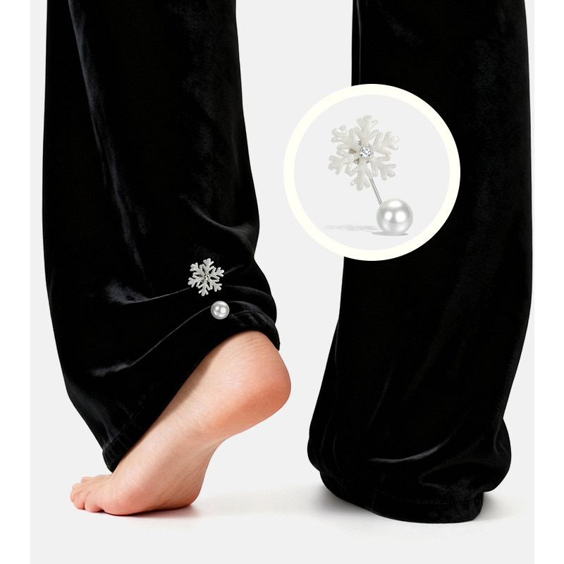 7Do超仙醋酸雪花磁吸裤脚防拖地神器衣服t恤长短调节固定神器配饰,淘宝优惠券,粉丝福利购,淘宝优惠卷