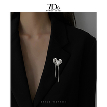 7Do Design Sensation Small Crowd-loving Flow Su High-end Brooch Woman Metal Suit Pins Big Coat Accessories 2023 New Products