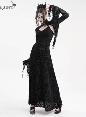 Devil Fashion恶魔时尚女装哥特 烧花绒料短款小外套 ECA02001