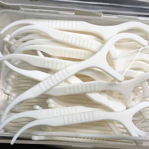 宜齿洁牙线超细剔牙弓形牙线棒家庭装牙签4袋600支包邮 - 图2