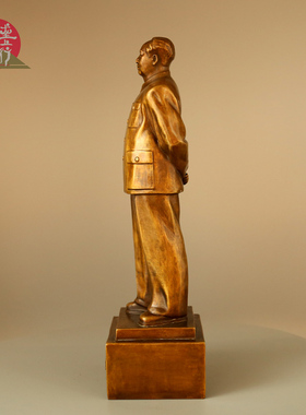 毛主席桌面雕塑铜万福