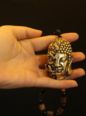 佛魔一念之间纯铜手把件随身盘玩