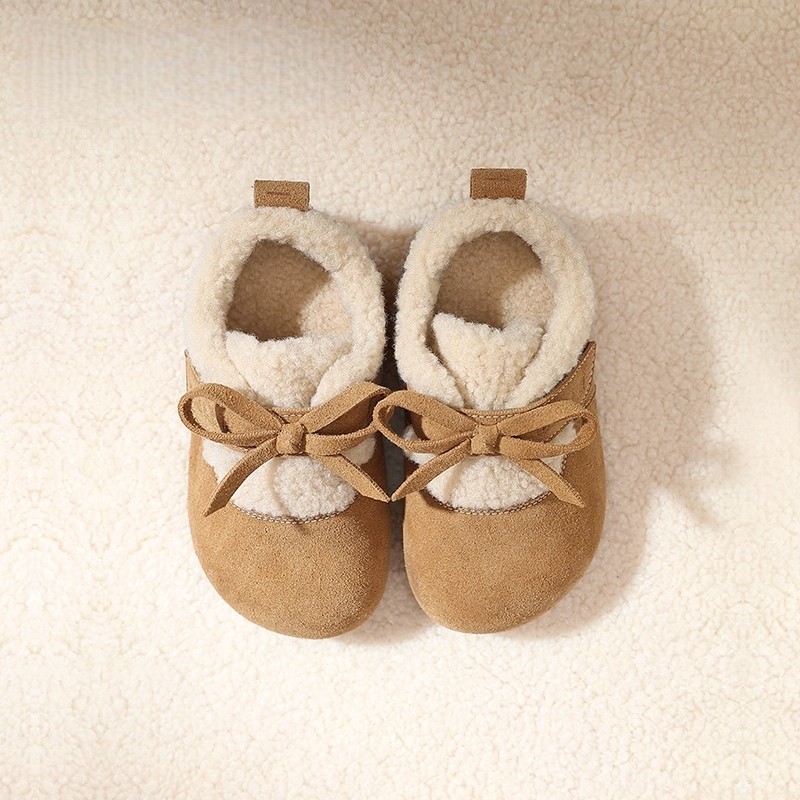 真皮女童勃肯鞋2025秋冬女童保暖全包厚底毛毛棉鞋女孩软底休闲鞋,淘宝优惠券,粉丝福利购,淘宝优惠卷