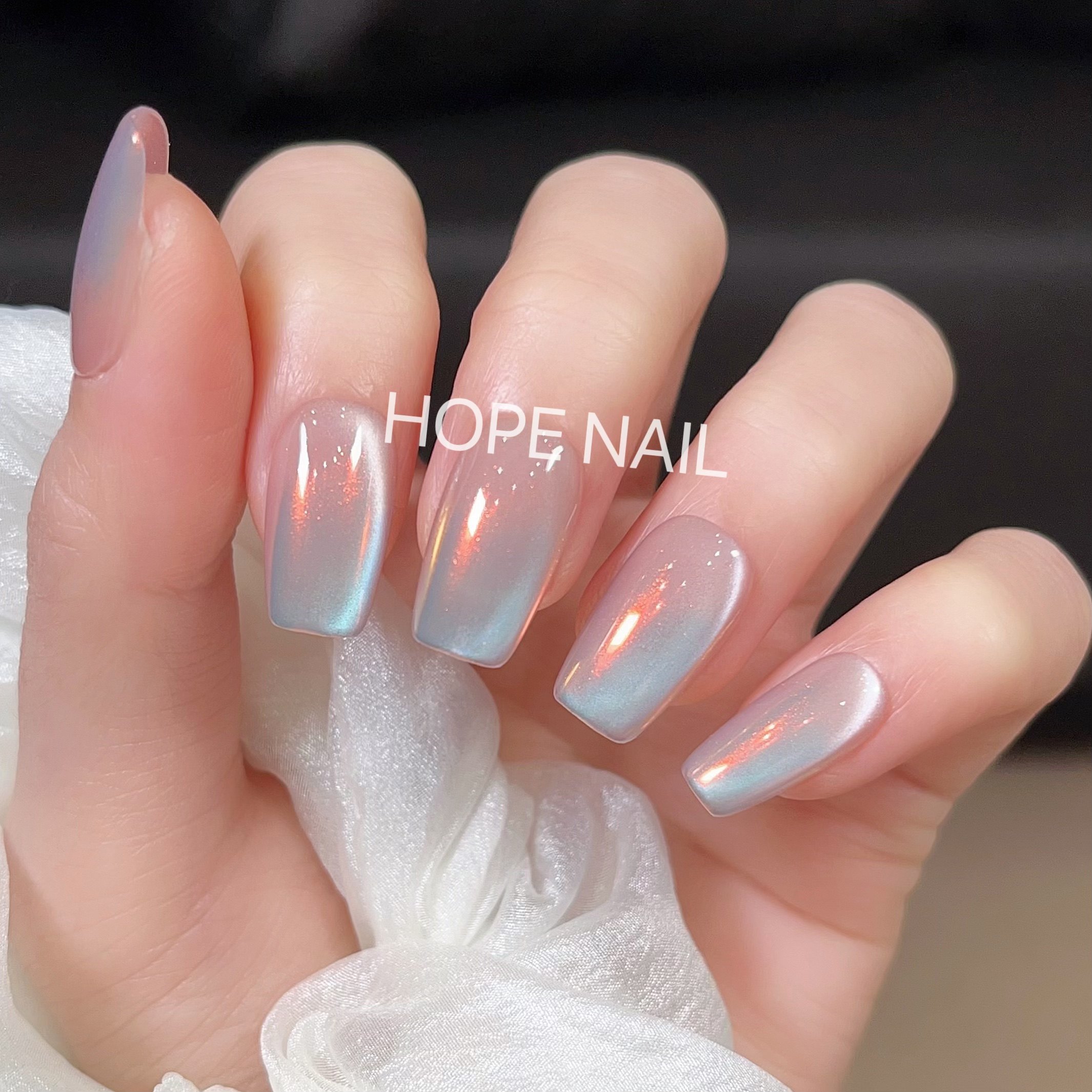 【一克拉】轻奢海莉极光猫眼手工穿戴甲气质显白爆闪婚甲美甲贴片,淘宝优惠券,粉丝福利购,淘宝优惠卷