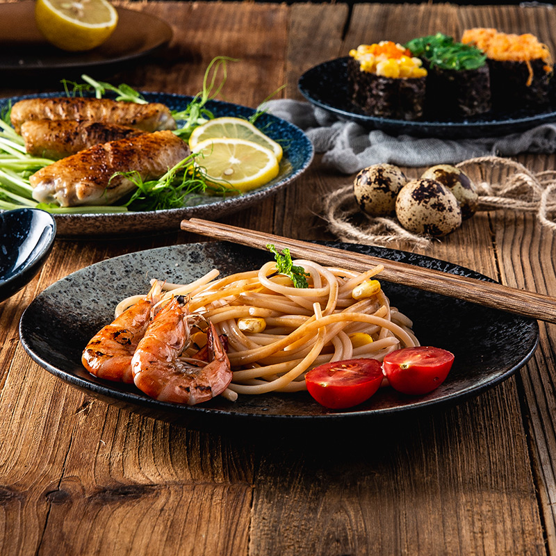 日式陶瓷牛排餐盘家用西餐盘创意2021新款盘子菜盘意面碟网红餐具-图0