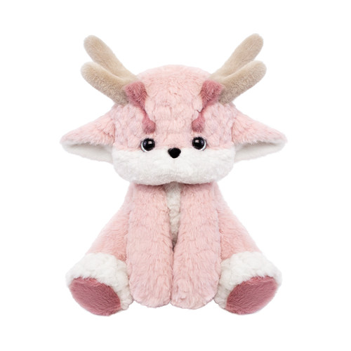 叁物集pipi小粉龙玩偶睡觉抱枕毛绒玩具可爱公仔送女朋友新年礼物 - 图0