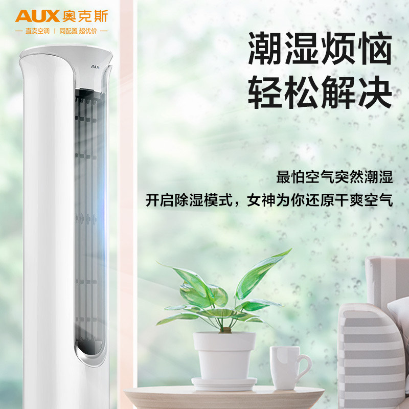 奥克斯阿波罗变频冷暖圆柱大3匹 奥克斯中正空调