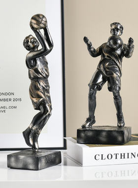 足球运动男生书房简约送礼物摆件