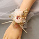 Flor de muñeca de la novia, flor de mano del grupo de la hermana de la dama de honor, alta calidad
