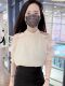 ເສື້ອ chiffon off-shoulder ຂອງຝຣັ່ງສໍາລັບແມ່ຍິງ summer 2025