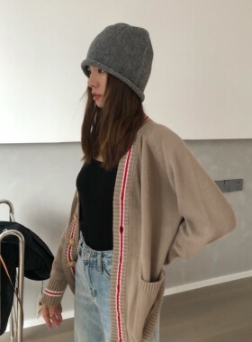 堆堆帽逛街街头休闲女秋冬