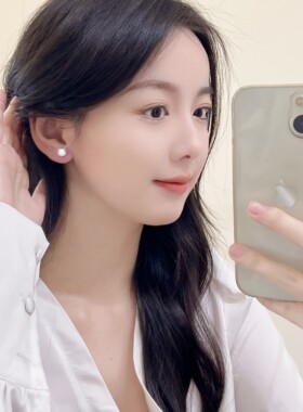 小巧精致锆石耳钉女小众设计耳环