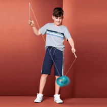 Childrens early school empty bamboo-resistant and luminous campus Students seniors Fitness Shake Bamboo large number Double head Ripped Bell Suit