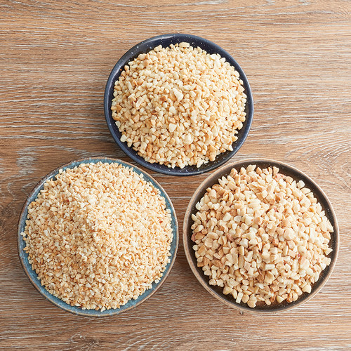 花生碎仁烘烤熟原味花生仁片炒花生粒500g袋火锅牛轧糖雪花酥配料 - 图0