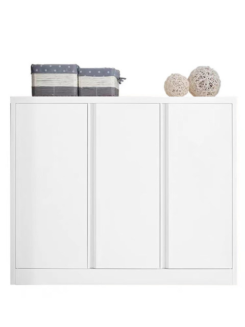 Balcony storage cabinet with wheels for household low cabinet with drawers