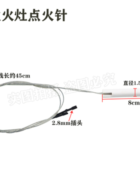 商用厨具燃气灶猛火灶煤气灶带线陶瓷点火针打火器双针点火棒通用